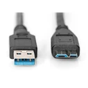 Καλώδιο USB Digitus 3.0 connection - USB Type-A/Micro USB Type-B - 1 m