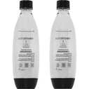 Δοχείο για Παρασκευαστή Σόδας SodaStream PET DuoPack Fuse (2 Bottles, 1L, black)
