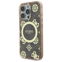 Guess GUHMP16XH4PYEEW Apple iPhone 16 Pro Max hardcase IML Peony On 4G Background MagSafe brown
