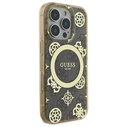 Guess GUHMP16XH4PYEEW Apple iPhone 16 Pro Max hardcase IML Peony On 4G Background MagSafe brown