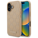 Karl Lagerfeld KLHMP16SPKHPORPE Apple iPhone 16 hardcase Hot Stamp Magsafe beige
