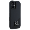 Karl Lagerfeld KLHMP16SSCMKMPCK Apple iPhone 16 hardcase Silicone Shadow Metal Initial MagSafe black