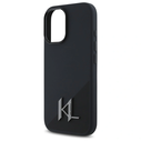 Karl Lagerfeld KLHMP16SSCMKMPCK Apple iPhone 16 hardcase Silicone Shadow Metal Initial MagSafe black