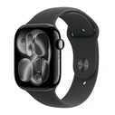 Smartwatch Apple Watch Series 11 GPS + Cellular 46mm Jet Black Aluminium / Black Sport - S/M