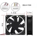 Case Fan 8cm Power Train PWM - 8025S24H - Black