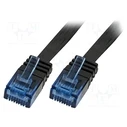 Καλώδιο Δικτύου Logilink RJ45 5.00m Black Cat5e U/UTP Flat
