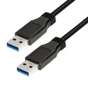 Καλώδιο USB Logilink USB-A 3.0 (M) <--> USB-A 3.0 (M) Black