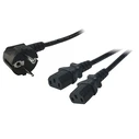 Καλώδιο Τροφοδοσίας Logilink Power cord 1.50m 2x C13 plug