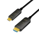 Καλώδιο USB Logilink USB-C 3.2 (M) --> HDMI (M) 15.00m 4K Black