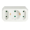 Ταφ Logilink socket adapter 3-fold / White