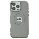 Karl Lagerfeld KLHMP16XHLSKIK Apple iPhone 16 Pro Max hardcase IML Metal Karl Head MagSafe black