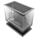 Darkflash Floatron F1 Gaming Midi Tower PC Case with Side Window and ARGB Lighting - Black (F1 Black + 6 fans)