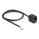 Καλώδιο Τηλεφώνου Delock RJ11 Plug to RJ45 socket Black 1 m