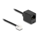 Καλώδιο Τηλεφώνου Delock RJ11 Plug to RJ45 socket Black 1 m