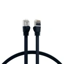 Καλώδιο Δικτύου EFB RJ45 flat U/UTP, Cat.6A, PVC, 1m, Black