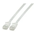 Καλώδιο Δικτύου EFB RJ45 flat U/UTP, Cat.6A, PVC, 5m, White