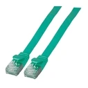 Καλώδιο Δικτύου EFB RJ45 flat U/FTP, Cat.6A, PVC, 0.15m, Green
