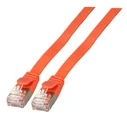 Καλώδιο Δικτύου EFB RJ45 flat U/FTP, Cat.6A, PVC, 3m, Red