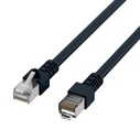 Καλώδιο Δικτύου EFB RJ45 SF/UTP, Cat.5e, PVC, CCA, 3m, Black
