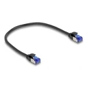 Καλώδιο Δικτύου Delock RJ45 Cat.6A S/FTP Slim 0,25 m Black