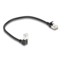 Καλώδιο Δικτύου Delock RJ45 Cat.6A S/FTP Slim 90°unten 0,25m s