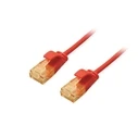 Καλώδιο Δικτύου Equip Cat6A Slim U/UTP 2xRJ45 3.00m Red LSZH polybag