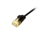Καλώδιο Δικτύου Equip Cat6A Slim U/UTP 2xRJ45 0.15m Black LSZH polybag