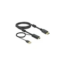 Καλώδιο DisplayPort Delock HDMI M/M 4K 30Hz 2.0m