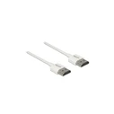 Καλώδιο HDMI Delock HighSpeed Ethernet A->A 4K 3D 0,25m White