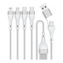 Καλώδιο Κινητού 4Smarts USB-C/A Multi-charging 4in2 1,2m, wei