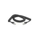 Καλώδιο Δικτύου Delock RJ45 spiral Plug to Plug Cat.5e 3m Black