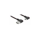 Καλώδιο USB Delock USB-A 2.0 Plug < USB-C Plug angled 0,5m SW