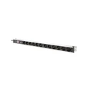 Πολύπριζο για Καμπίνες Δικτύου Digitus PDU 1HE 12xSchuko 16A Outlets 230V/16A Black