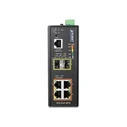 Network Switch Planet Industrial L2+ 4-Port 1000T 802.3at PoE + 2-Port SFP