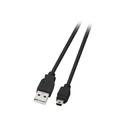 Καλώδιο USB EFB USB2.0 A-Mini B (5polig),M-M,1.0m,sw,Classic