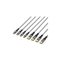 Καλώδιο USB EFB USB-A to USB-C set 60W QC 3A 0,5+1+2+3m Gray