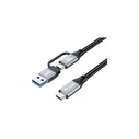 Καλώδιο USB Equip-C3.2->C/A Gen2x2 PD100W M/M 1.00m Black