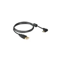 Καλώδιο USB Delock USB A -> Micro-B 90° M/M 1.00m sw