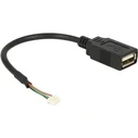 Καλώδιο USB Delock Pinheader 4Pin -> A F/F 0.15m
