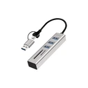 LogiLink 3‑Port USB 3.2 Hub with USB‑C Connection, Grey (UA0445)