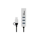 LogiLink 3‑Port USB 3.2 Hub with USB‑C Connection, Grey (UA0445)