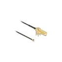 Delock Antenna Cable SMA 90° PCB Jack (bulkhead) to I-PEX Inc. MHF® I Plug 1.13, 15 cm, Thread Length 15 mm (MPN 12034)