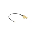 Delock Antenna Cable SMA 90° PCB Jack (bulkhead) to I-PEX Inc. MHF® I Plug 1.13, 15 cm, Thread Length 15 mm (MPN 12034)