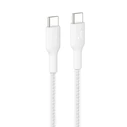 Καλώδιο USB Belkin USB-C/USB-C 240W 2m braided, White CAB025hq2MWH