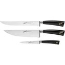 Μαχαίρια Κουζίνας Berkel Elegance Black Glossy Chef-Set 3-pcs.