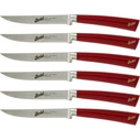 Σετ Μαχαίρια Berkel Elegance Glossy red Steak Set 6-part