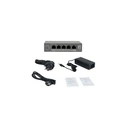 LevelOne GEP-0531 PoE+ Switch 5 θυρών Gigabit (4x PoE, 1x Hi‑PoE uplink) 60W Ανεπιτηρούμενος Πλαστικό