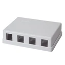 Πρίζα Δικτύου Logilink TOE Keystone Surface Mount Box 4 ports UTP