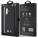 BMW BMHCP16S23PUFWC Apple iPhone 16 hardcase Carbon Wrapped Metal black