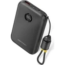 Power Bank Vention 10000mAh 2 x USB-C 1x USB-A with display 22.5W Black